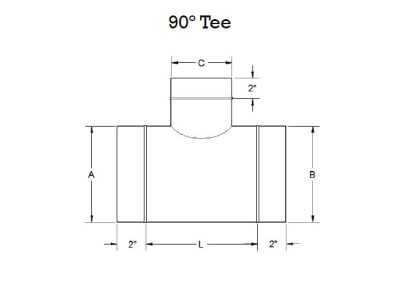 90 Degree Tee Ductwork