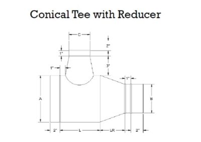 Conical Tee With Reducer