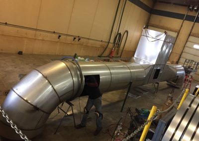 Ductwork for food production facility