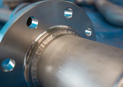 Example of Passivation of stainless steel piping and flange